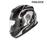 Acerbis SEREL Modular Helmet Flip Up ECE 22-06 Black Silver Gloss