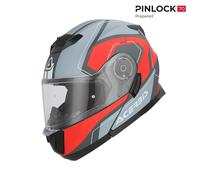 Acerbis Serel Modular Touring Road Helmet Matte Grey Red ECE2206 Visor
