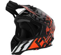 Acerbis Steel Carbon Motocross Helmet, black-orange, size 2XL for Men
