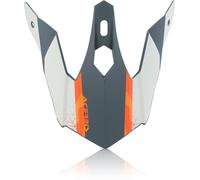 Acerbis Steel Kinder/Eclipse Helmet Peak, grey/orange, One size