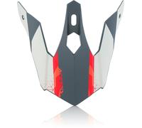 Acerbis Steel Kinder/Eclipse Helmet Peak, grey/red, One size