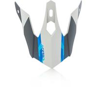 Acerbis Steel Kinder/Eclipse Helmet Peak, white/grey/blue, One size