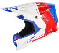 Acerbis T711 Graphic Motocross Helmet, white-red-blue, size S for Men