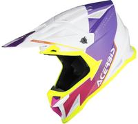Acerbis T711 Motocross Helmet, white-purple, size S for Men