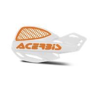 Acerbis 2072671088 Vented Uniko Handguards, White/Orange