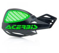 Acerbis Uniko Vented Motocross Hand Guards & Universal Fitting Kit Black Green