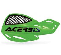 Acerbis Uniko Vented Motocross Hand Guards & Universal Fitting Kit Green Black