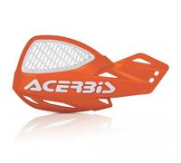 Acerbis Uniko Vented MX Handguards Orange/White
