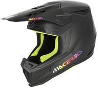 Acerbis Whoops Motocross Helmet, black matt/green, size XXL (63/64)