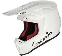 Acerbis Whoops Motocross Helmet, white/red, size M (57/58)