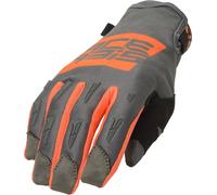 Acerbis WP Homologated Motocross Gloves, grey-orange, size M