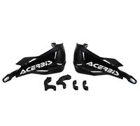 Acerbis X-Factory Black/Black Handguards Enduro Guards With Fitting Kit