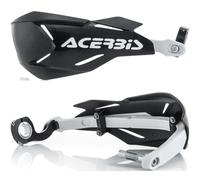 Acerbis X-Factory Black/White Handguards Enduro Guards With Fitting Kit