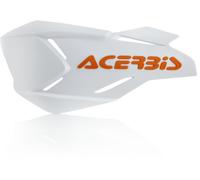 Acerbis X-Factory Hand Guard Shell, white/orange, One size