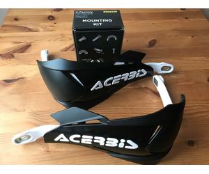 ACERBIS X - FACTORY UNIVERSAL BIKE HAND GUARDS & FITTING KIT BLACK/WHITE