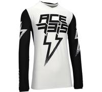 Acerbis X-Flex Blizzard Motocross Jersey, black-white, size XL for Men