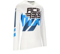 Acerbis X-Flex Three Motocross Jersey, white/blue, size XL