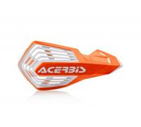 ACERBIS X-FUTURE HANDGUARDS (VIEW DESCRIPTION FOR FITMENT DETAILS); ORANGE/WHITE
