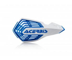 ACERBIS X-FUTURE HANDGUARDS (VIEW DESCRIPTION FOR FITMENT DETAILS); WHITE/BLUE