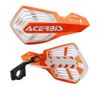 ACERBIS X-FUTURE HANDGUARDS (VIEW DESCRIPTION FOR FITMENT DETAILS); ORANGE/WHITE