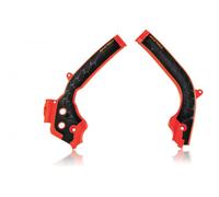 Acerbis X-Grip Frame Guards - KTM EXC/ EXC-F 2017-19, Husqvarna TE 2017-19, FC 2016-18, FE 2017-19 - Orange