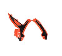 Acerbis X-Grip Frame Guards - KTM SX 125/250/300 & SXF 250/350/450 & XC-F 250/350/450 2023-24 - Orange/Black