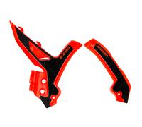 Acerbis X-Grip Frame Protector Guards Orange Black For KTM EXC 250 2024-2025