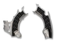 Acerbis X-Grip Frame Protector Guards Silver Black For Honda CRF 250 RX 2022-24