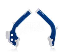 Acerbis X-Grip Frame Protector Guards White Blue For KTM EXC 250 TPI 2018-2019