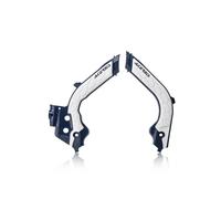 Acerbis X-Grip Frame Protector Guards Black White For Gas Gas EX 300 2021-2023