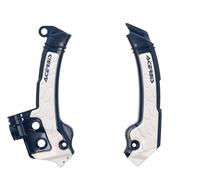 Acerbis X-Grip Frame Protector Guards Blue White For Husqvarna FX 350 2023-2025