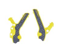 Acerbis X-Grip Frame Protector Guards Grey Yellow For Suzuki DRZ 400 2000-2023