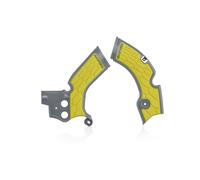 Acerbis X-Grip Frame Protector Guards Grey Yellow For Suzuki RM-Z 250 2010-18