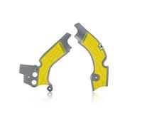 Acerbis X-Grip Frame Protector Guards Grey Yellow For Suzuki RM-Z 450 2008-2017