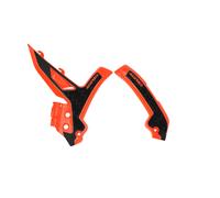Acerbis X-Grip Frame Protector Guards Orange Black For KTM XC-F 350 2023-2025