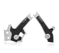 Acerbis X-Grip Frame Protector Guards Silver Black For Suzuki DR 650 1996-2023