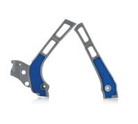 Acerbis X-Grip Frame Protector Guards Silver Blue For Fantic XE 125 2021-2025
