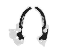 Acerbis X-Grip Frame Protector Guards White Black For Gas Gas MC 50 2024-2025
