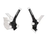 Acerbis X-Grip Frame Protector Guards White Black For Yamaha YZ 85 2022-2025