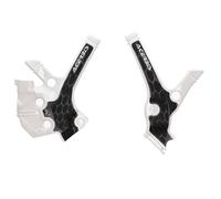 Acerbis X-Grip Frame Protector Guards White Black For Yamaha YZ 85 2022-2025