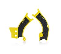 Acerbis X-Grip Frame Protector Guards Yellow Black For Suzuki RM-Z 450 2018-2024