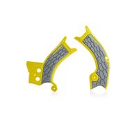 Acerbis X-Grip Frame Protector Guards Yellow Grey For Suzuki RM-Z 450 2018-2024