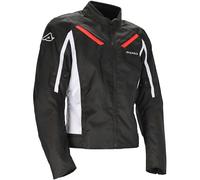 Acerbis X-Mat Textile Motorcycle Motorbike Jacket - Black / Red