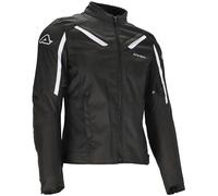 Acerbis X-Mat Textile Motorcycle Motorbike Jacket - Black / White