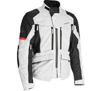 Acerbis X-Rover Textile Waterproof Motorcycle Motorbike Jacket - Grey / Red