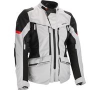 Acerbis X-Rover Waterproof Ladies Motorcycle Textile Jacket, grey-red, size XL for Women