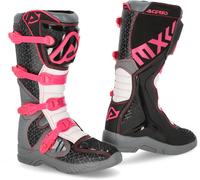 Acerbis X-Team Motocross Boots, black/hotpink, size 43