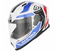 Acerbis X-WAY Full Face Motorcycle Helmet Graphic White Blue Glossy EC2206