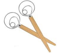 Acerich SKU-009-1 Danish Dough Whisk, Stainless Steel, Yellow