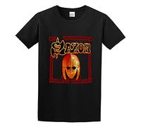 ACERODEOSK Men's Fashion T Shirts Saxon Killing Ground Short Sleeves Black XXL